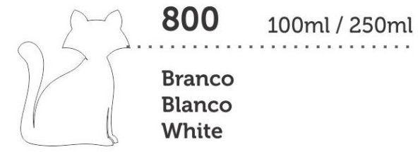 TINTA PVA CINTILANTE MEGA 100ML BRANCO GATO PRETO