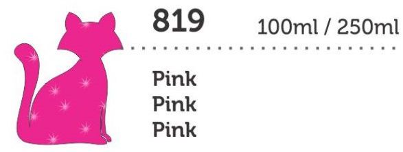 TINTA PVA CINTILANTE MEGA 100ML PINK GATO PRETO