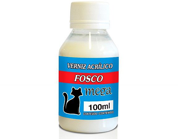 VERNIZ ACRILICO FOSCO MEGA 100ML GATO PRETO