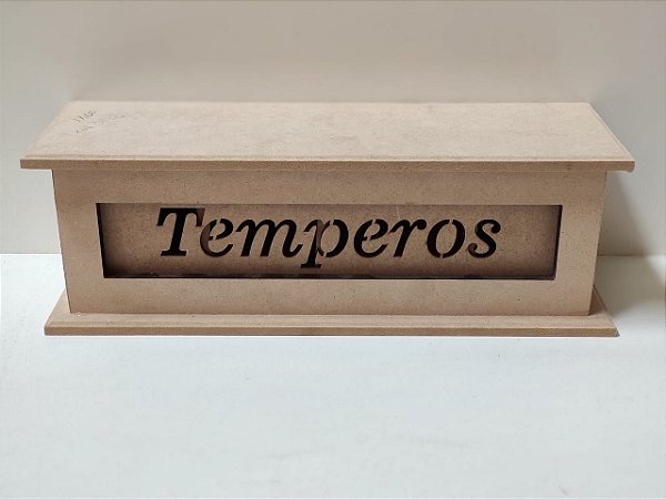 PORTA TEMPERO ESCRITO 28X10X10 C/ 4 DIV.