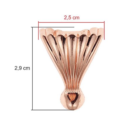 PEZINHO CONCHA GRANDE ROSE 2,5 X 2,9