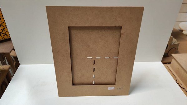 PORTA RETRATO LISO LASER 09X14CM INTERNO 17X22CM EXTERNO