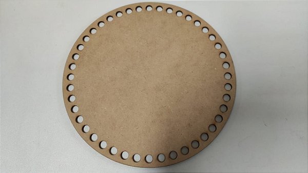 PLACA P/ CROCHÊ REDONDA 20CM