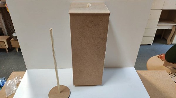 PORTA PAPEL HIGIENICO LISO 14X14X38CM