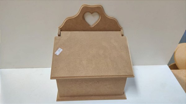 PORTA SABÃO ABRE E FECHA CORAÇÃO 21X14X24