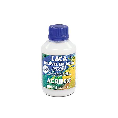 LACA SOLÚVEL EM ÁGUA FOSCA 100ML ACRILEX