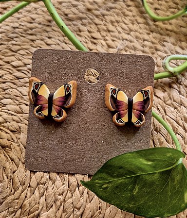 Brinco Borboleta amarelinha