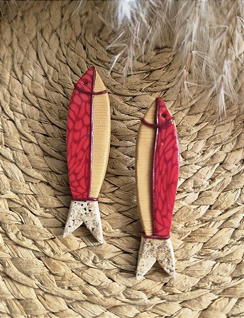 Brinco Peixe vermelho