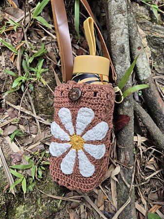 Porta garrafas ai que calor! Flower