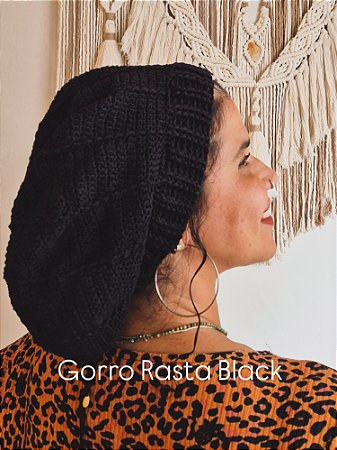 Gorro Rasta Cafusa All Black 🖤