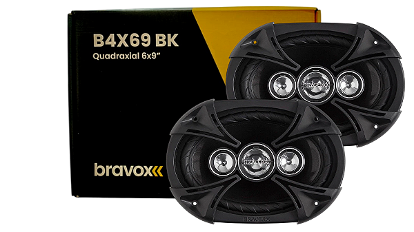 Alto Falante Bravox 6X9 - B4X69BK - 6X9BK - Black.