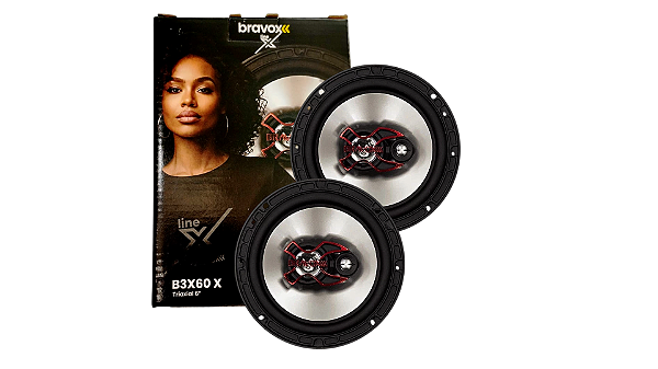 Par Alto Falante Bravox B3X60X - 6 Polegadas - 4 Ohms.