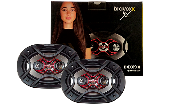 Par Alto Falante Bravox B4X69X - 6x9 Polegadas.