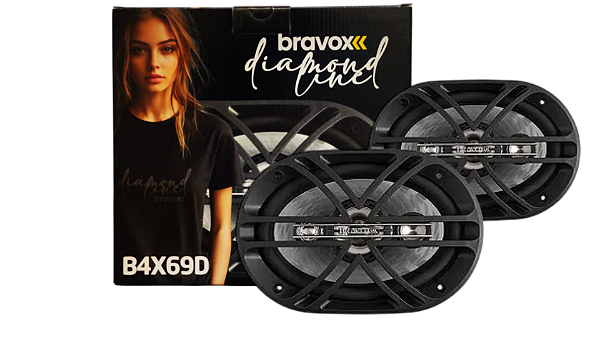 Alto Falante Bravox B4X69D -  6x9 Polegadas - Linha Diamond.
