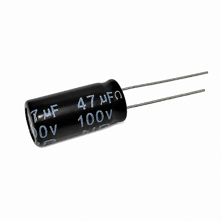 Capacitor Bipolar - 47 UF X 100V - Pacote Com 10 Unidades.