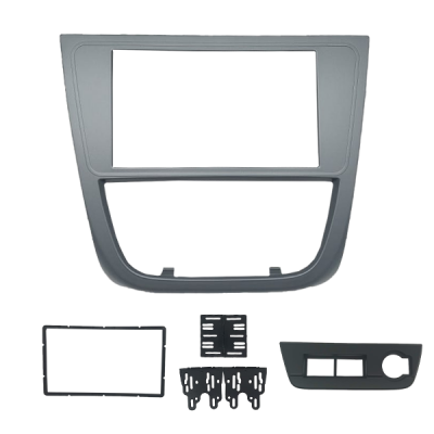 Moldura Fiamon 2 Din 0820 - VW Gol G5 - Saveiro - Voyage - Grafite.