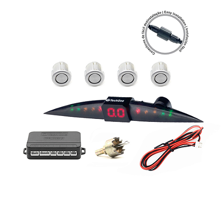 Sensor de Estacionamento Prime - Prata - Tech One - 18.5mm.