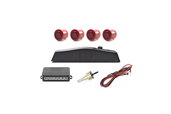 Sensor de Estacionamento - Vermelho - Tech One - 18.5mm.