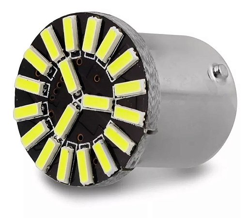 Lâmpada Pingão P21 19 LEDs Canbus - 1 polo - Importada.