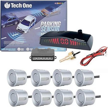 Sensor de Estacionamento 8 Pontos Standard - Branco - Tech One.