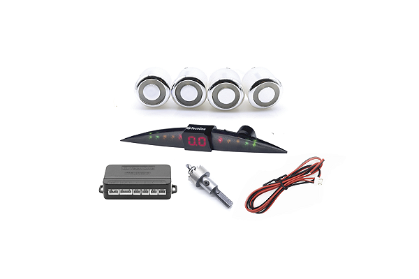 Sensor de Estacionamento Premium Cromo - Tech One.