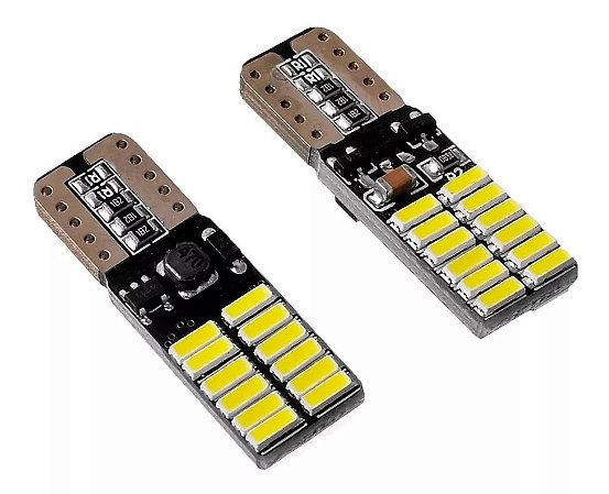 Lâmpada T10 24 Leds Canbus - Par