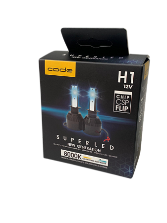Lâmpada Automotiva  LED CHIP CSP FLIP H1 - 8000K CSP Code