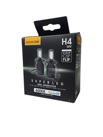 Lâmpada Automotiva LED CHIP CSP FLIP - H4 6000K CSP Code