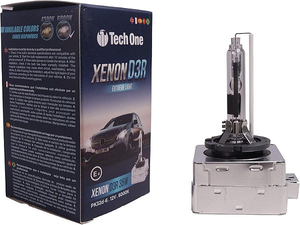 Lâmpada Automotiva Xênon Serie D3R 4300K Tech One