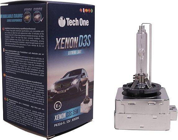Lâmpada Automotiva Xênon Serie D3S 4300K - Tech One