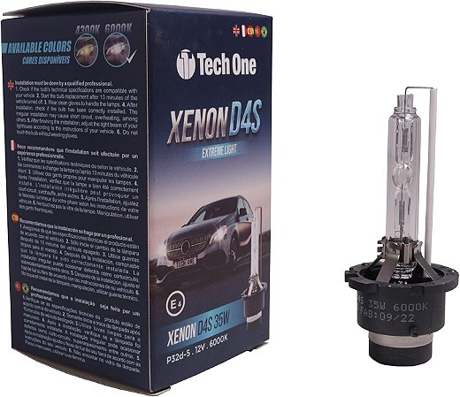 Lâmpada Automotiva Xênon Serie D4S 4300K - Tech One