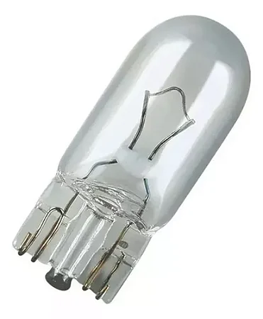 Lâmpada Halógena T10 5w Miniatura Transparente - Tech One - Caixa com 10 Unidades