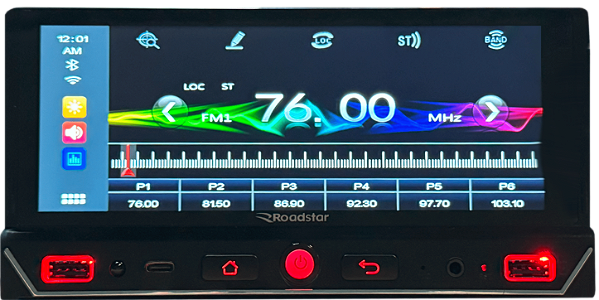 Multimidia Roadstar MP5 Com Carplay e Android RS-686BR Pro Line - 6,86 polegadas