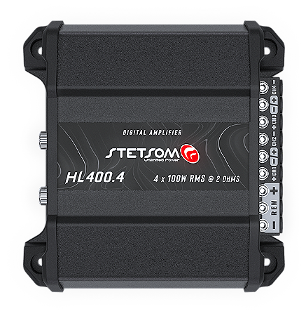 Módulo Amplificador Digital Stetsom HL400.4 - 4 Canais - 2 Ohms