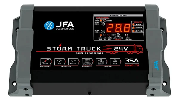 Fonte Carregador JFA 24V 35A Storm Truck