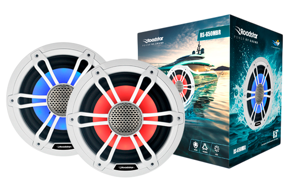 Alto-Falante Coaxial Roadstar 6,5 Polegadas RS650M BR - Linha Marine.