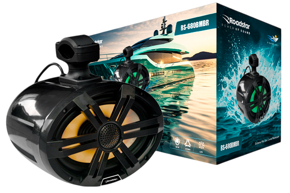 Alto-Falante Mini Box Coaxial Roadstar 6x9 Polegadas RS-690BMBR - Black - Linha Marine.