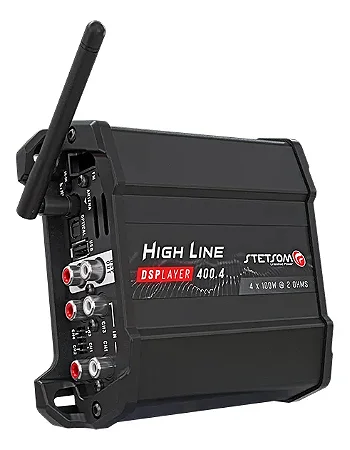 Módulo Amplificador Stetsom Dsplayer HL400.4 - 4 Canais - 2 Ohms.
