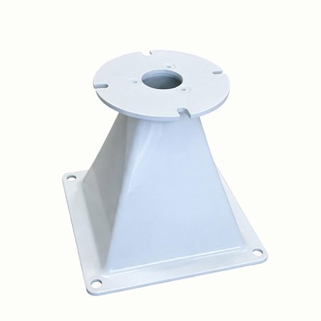 Boca de Corneta Retangular Hard Power HP L1214 - 1" - Flange - Alumínio - Branca.