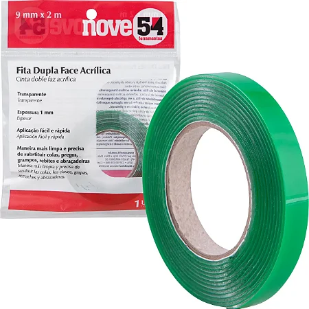 Fita Dupla Face 9mm x 2m - Nove54.