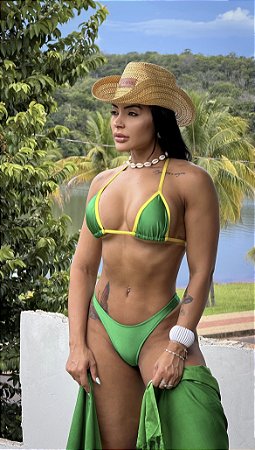 Biquíni Asa Delta Amarração Verde Brasil