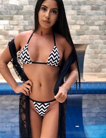 Biquíni Fita Regulagem Zig Zag