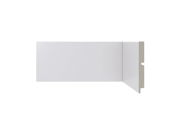 Rodapé Santa Luzia Branco 10cm modelo 454 - preço por barra com 2,40 metros lineares