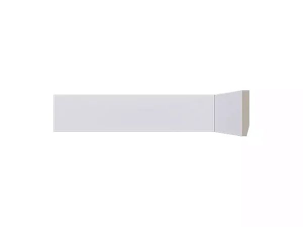 Santa Luzia Rodapé 05cm Branco em poliestireno LEV 51 sem friso - preço da barra com 2,40 ml