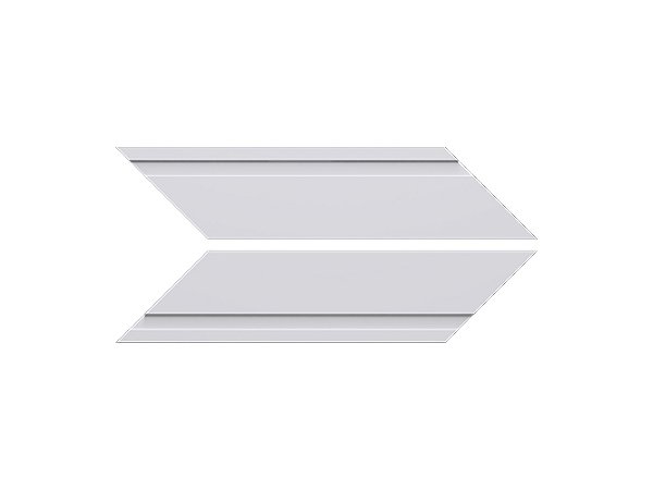 Santa Luzia Chevron 21345 Branco Friso- preço da caixa com 0,50 m² - 26 peças