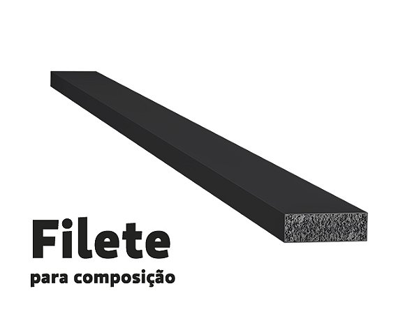 Santa Luzia Ripa 3 cm 29881 Preto preço de duas barras com 2,80ml cada