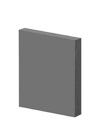 Guarnição e Rodapé em Poliestireno Arquitech 10cm de altura sem friso 40010 Cinza Urbano - preço da Barra com 2,40