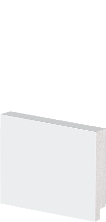 Rodapé em Poliestireno Arquitech 05cm de altura sem friso 50005 - preço da Barra com 2,40