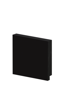 Rodapé em Poliestireno Arquitech 07cm de altura sem friso 50007 Preto - preço da Barra com 2,40