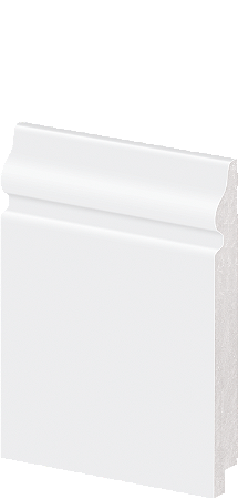 Rodapé em Poliestireno Arquitech 12cm de altura com friso 57012 - preço da Barra com 2,40